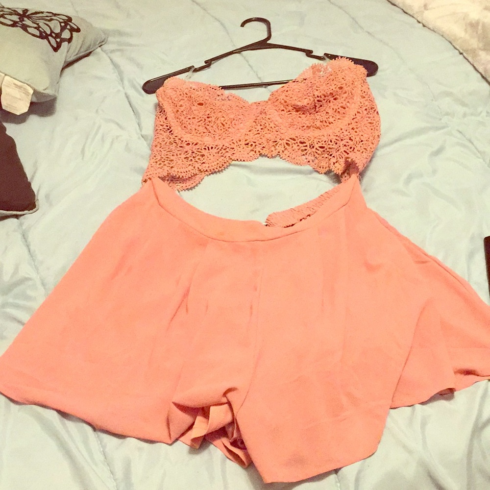 Pretty peach onesies Only worn once